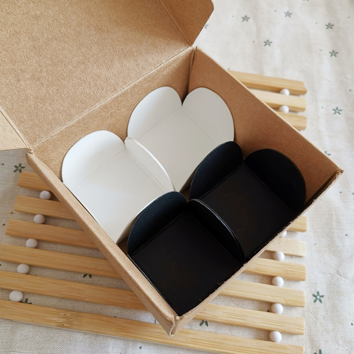 50 Pack Kraft Paper Chocolate Mats for Baking and Candy Packaging