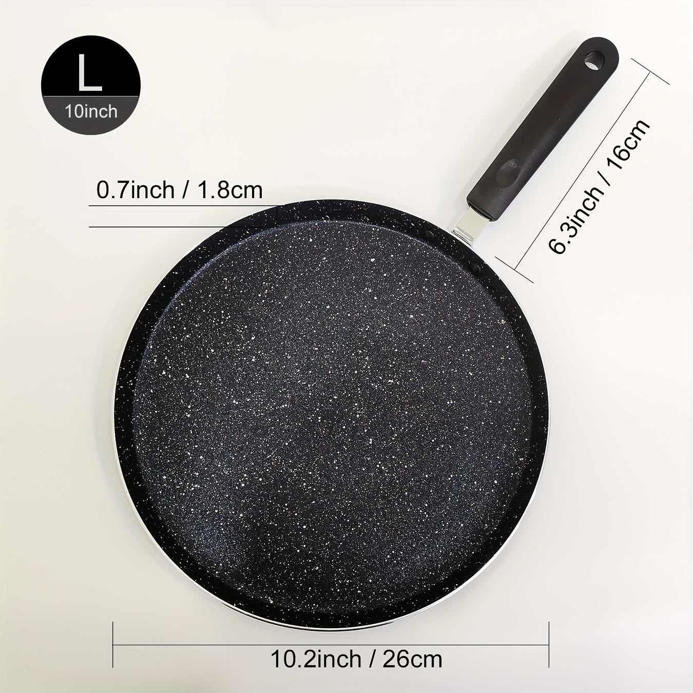 Tuxum va pancake uchun tekis pastki bilan yopishqoq emas oshxona qozoni