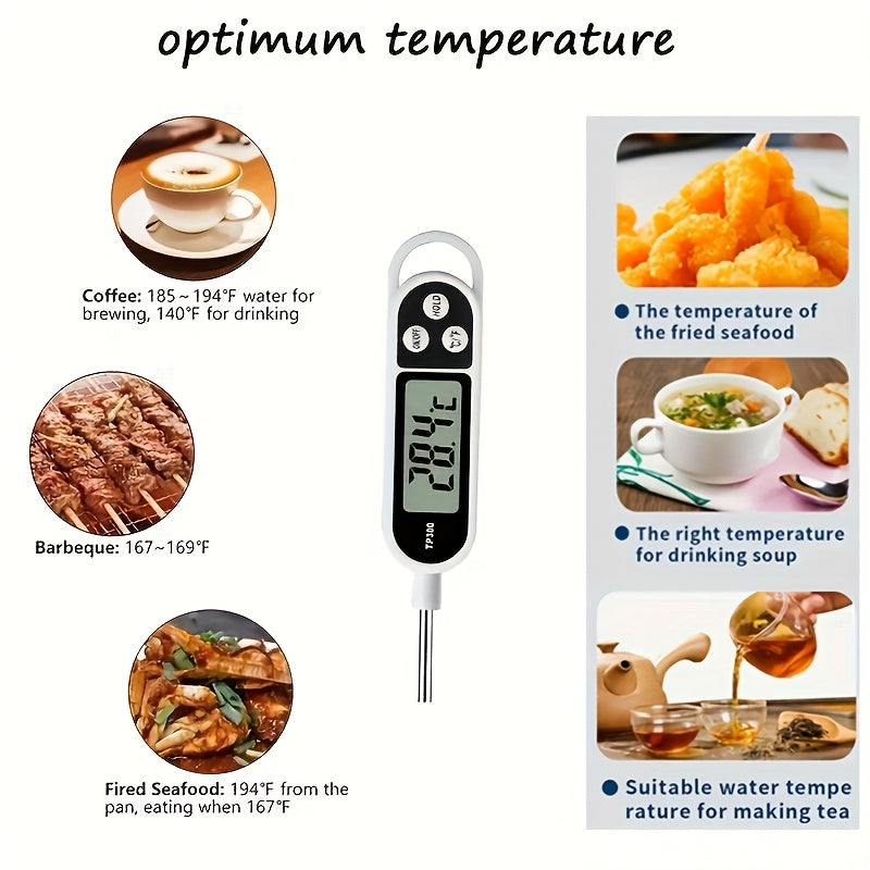 Digital Kitchen Thermometer 1pc for Perfectly Cooked Meals Outdoor Home Cooking