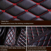 Car Floor Mats 6PCS PU Leather Anti-slip for Sedan SUV Interior Accessories