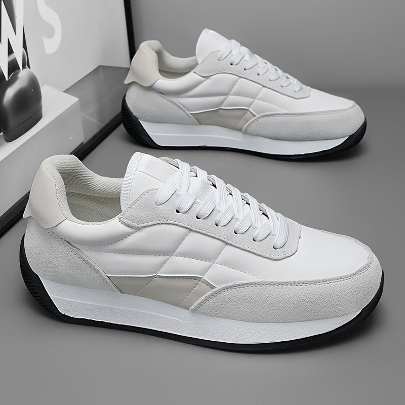 Olive Green Thick-Soled Running Sneakers for Men and Women All-Season