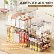 Keng, Suv o'tkazmaydigan saqlash qutisi qopqoq bilan - O'yinchoqlar, atıştırmalıklar va boshqalar uchun ideal - Uy tartibi uchun qulay va mustahkam tutqichlar bilan