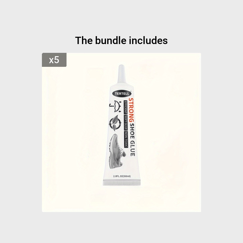 Strong Waterproof Shoe Glue 60ml Non-Toxic Transparent Adhesive for Plastic Repairs