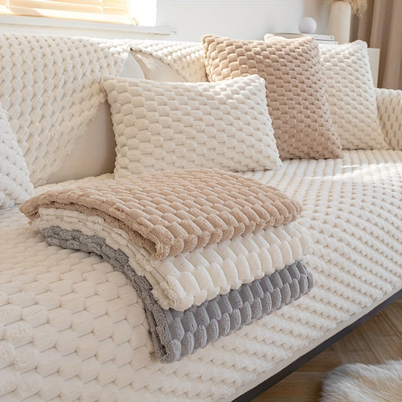 Plush Nordic Sofa Cushion with Anti-Slip Design for All Seasons