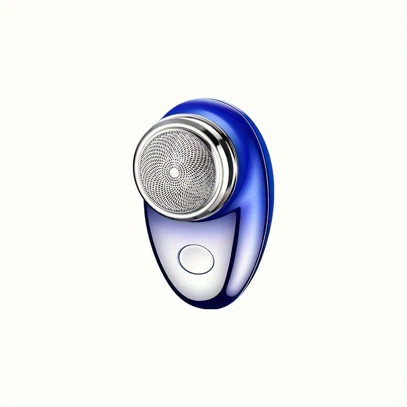 Карманный роторный бритва с LED-дисплеем, перезаряжаемый через USB, моющаяся стальная лезвие