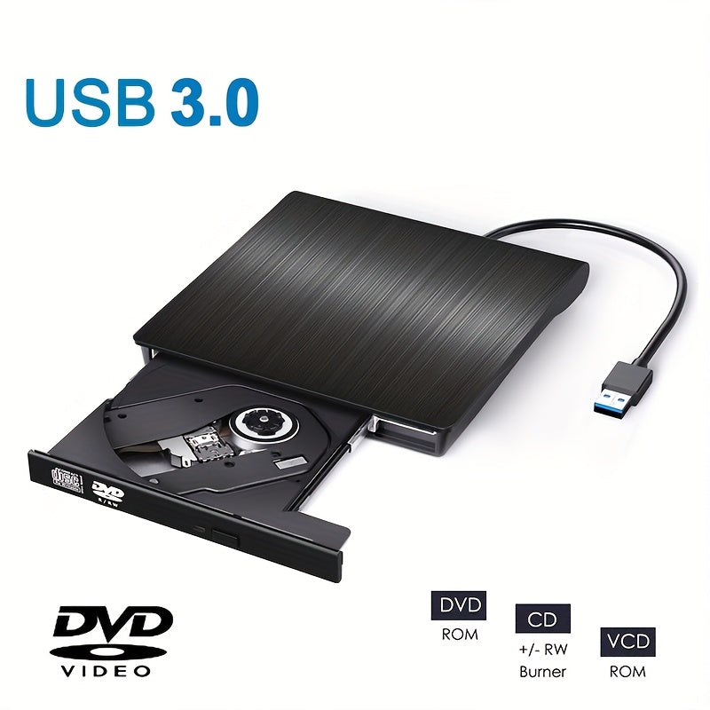 USB 3.0 Portable DVD/CD Player for Laptop Desktop Windows Linux Mac iOS