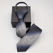 Men's Formal Jacquard Neck Ties and Zipper Ties for Gifting
