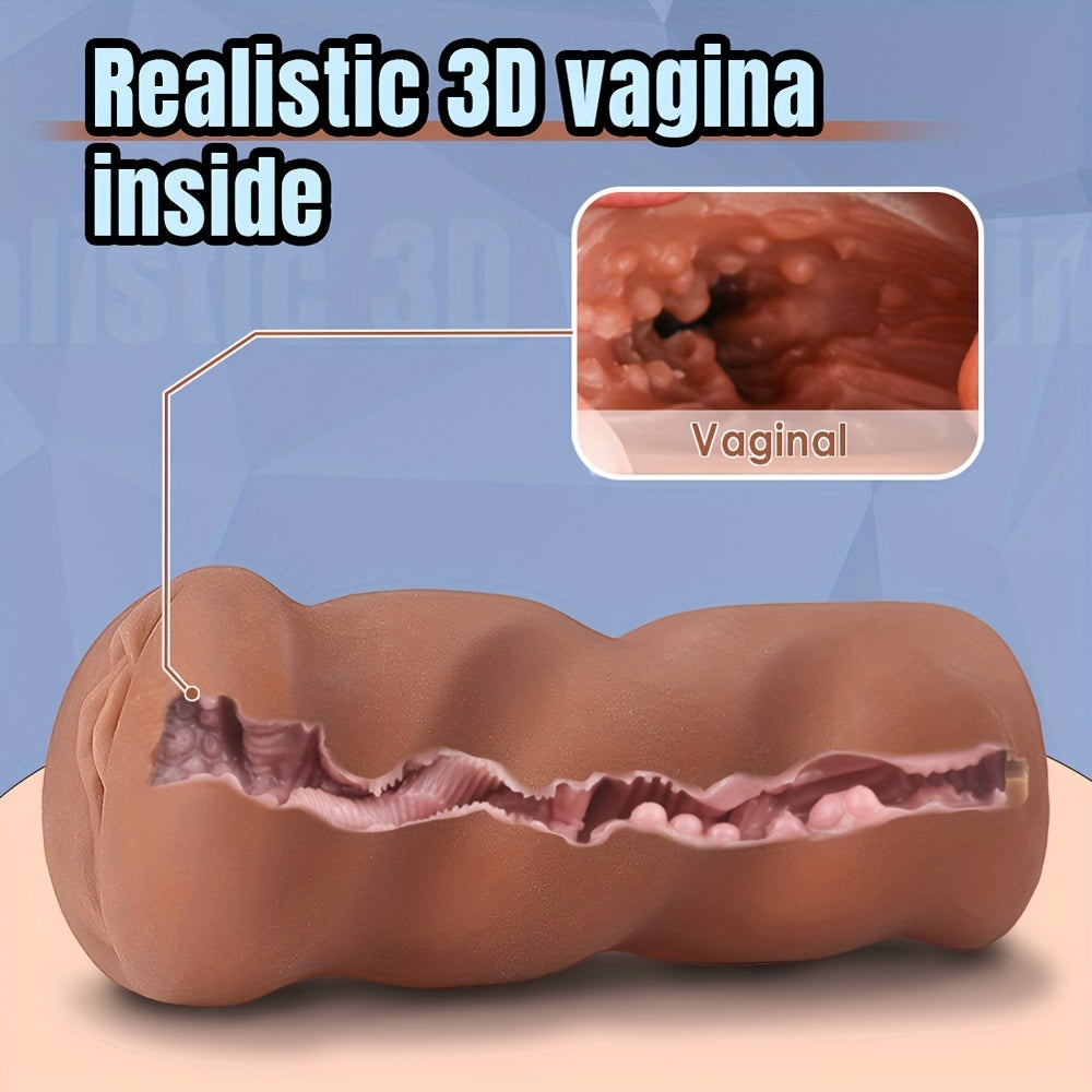 erkaklar uchun mastürbatör 3D teksturali TPR kichik qovurg‘ali pussy tight stroker
