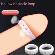 Juego de anillos bloqueadores de prepucio masculino, anillos de bloqueo transpirable anti-caída