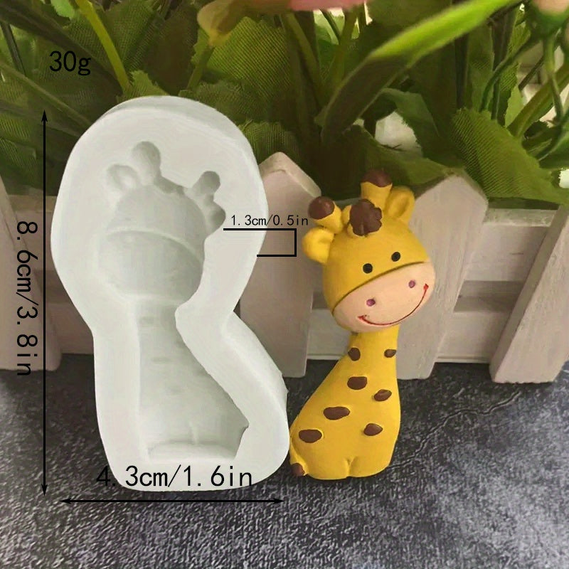 Cartoon Animal Silicone Mold for Baking Cake Decorating Ice Tray Food Grade