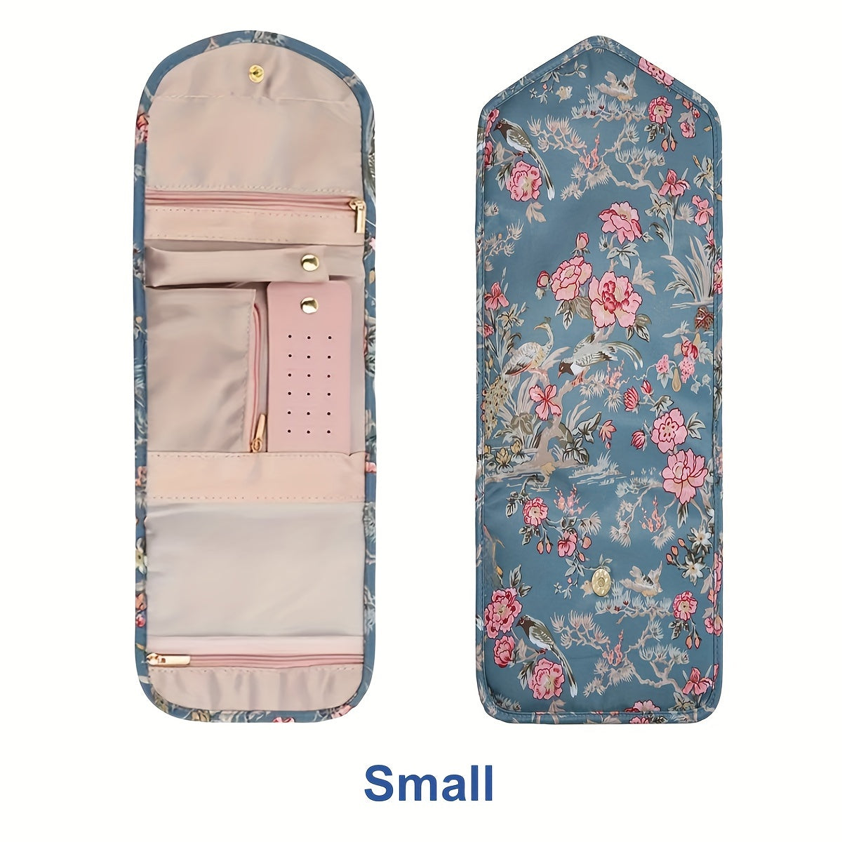 Женский органайзер для путешествий с украшениями, компактный чехол для колец, ожерелий, серег и браслетов