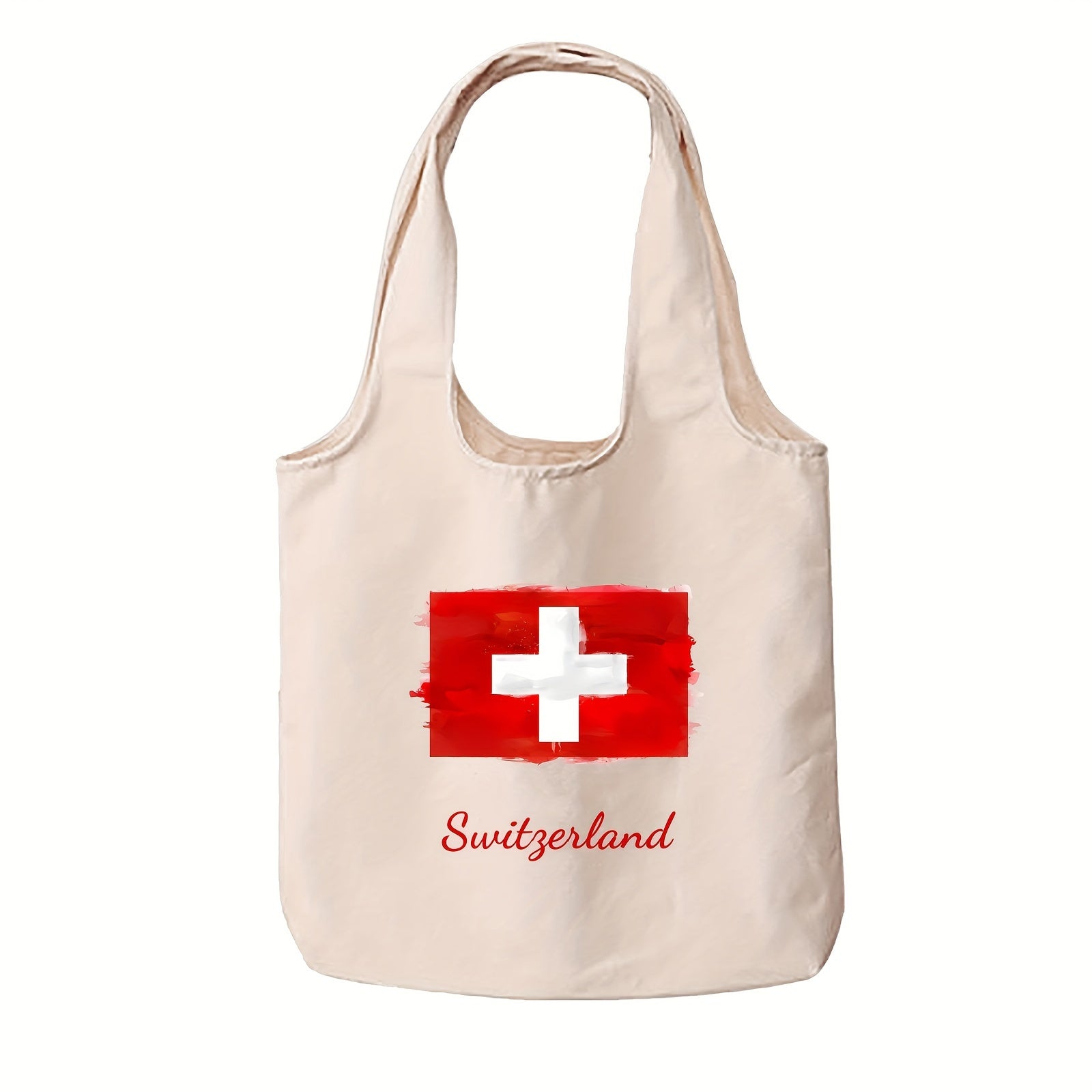 Durable Canvas Tote Bag with Double-Sided Print for Daily Use