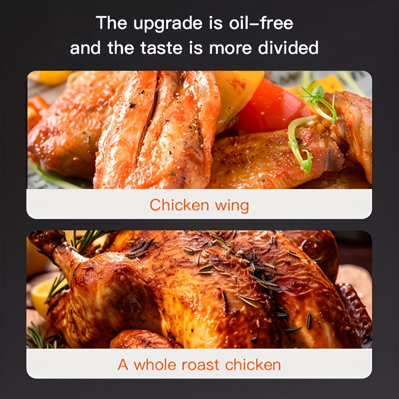 Многофункциональная воздушная фритюрница большой емкости с цифровым управлением 6л 1540Вт