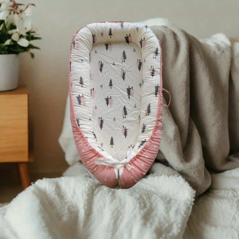 Baby Lounge Chair for Newborns Up to 24 Months Breathable Cotton Soft Cover Gray Portable Floor Seat