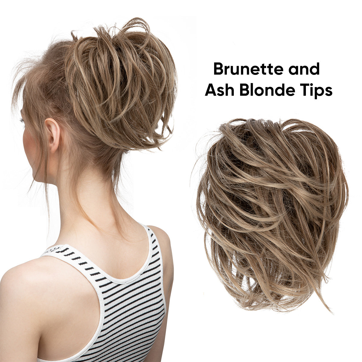 Women's Fluffy Curly Wig Hair Ring Elastic Rubber Band Hair Accessory