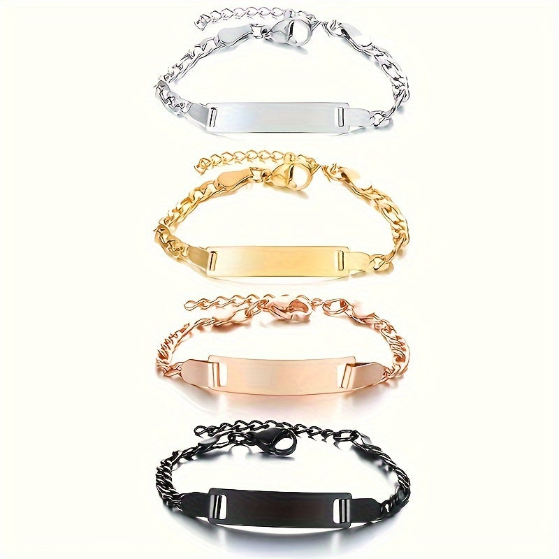 Personalized Baby Name ID Child's Bracelet Stainless Steel Adjustable Engraved Birthdate Gift