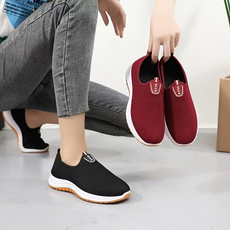 Men's Breathable Fabric Slip-On Loafers Casual Summer Shoes