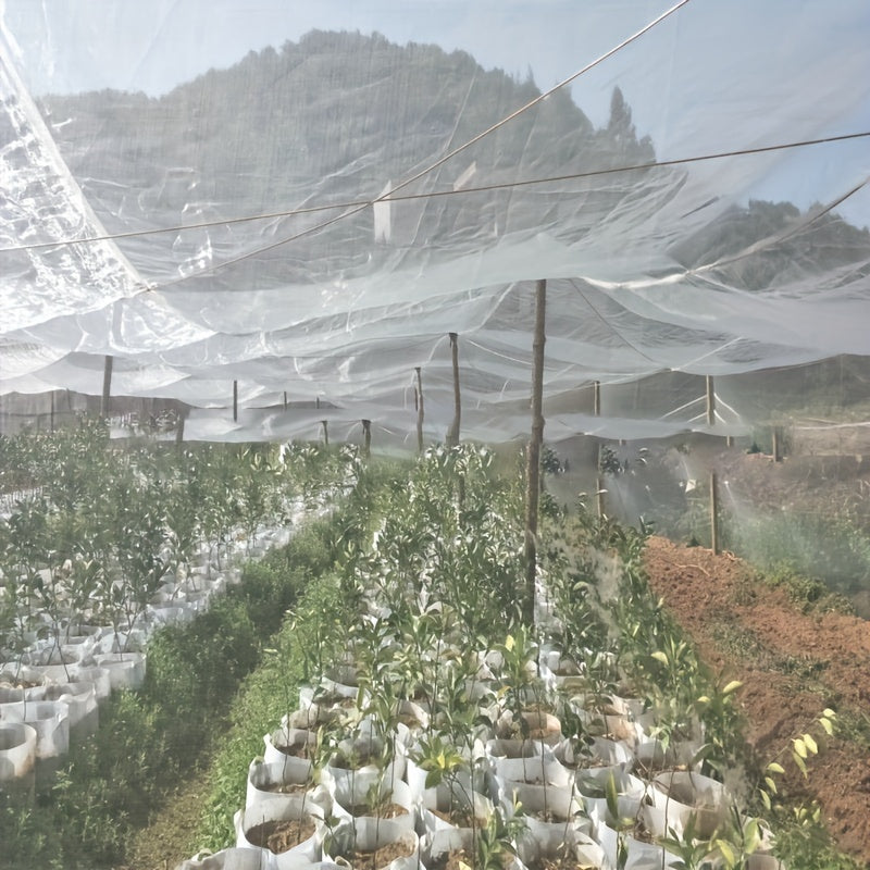 Bog hasharotlariga qarshi 60 tarmoqli HDPE shaffof hasharot to‘siq, o‘simliklar uchun