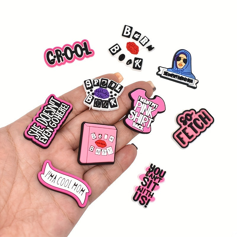 10 Pcs Women Shoe Charms Set Durable PVC Sandals Garden Shoes Decoration