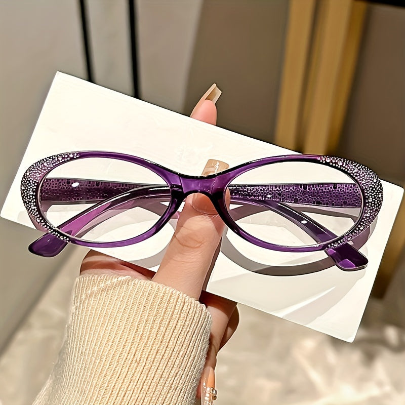 Set of 3 Oval Reading Glasses Blue Light Blocking Non-Prescription Magnification +1.0 to +4.0