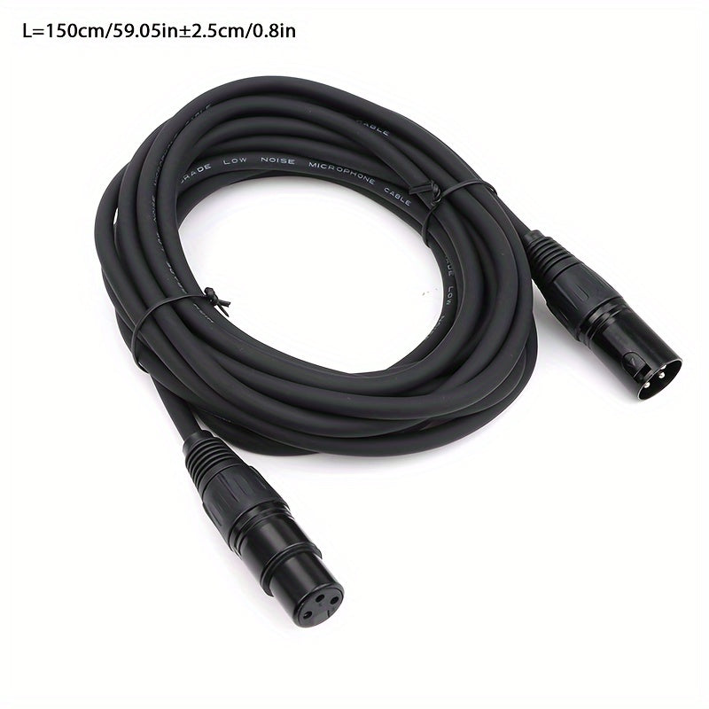 XLR Microphone Cable Male to Female 3-Pin Balanced Audio for KTV Radio Station