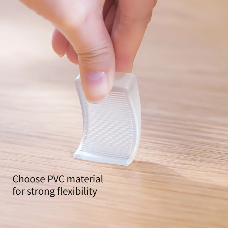 4 ta PVC mebel balandligini sozlash shimlari to'plami - notekis pollar uchun sozlanadigan qiyshiq bloklar, shkaflarda balandlikni sozlash uchun uchburchakli bloklar