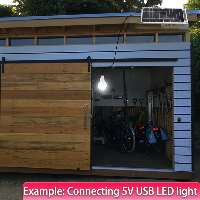 Portable 20W Solar Panel with USB Flexible Outdoor Camping Battery Charger