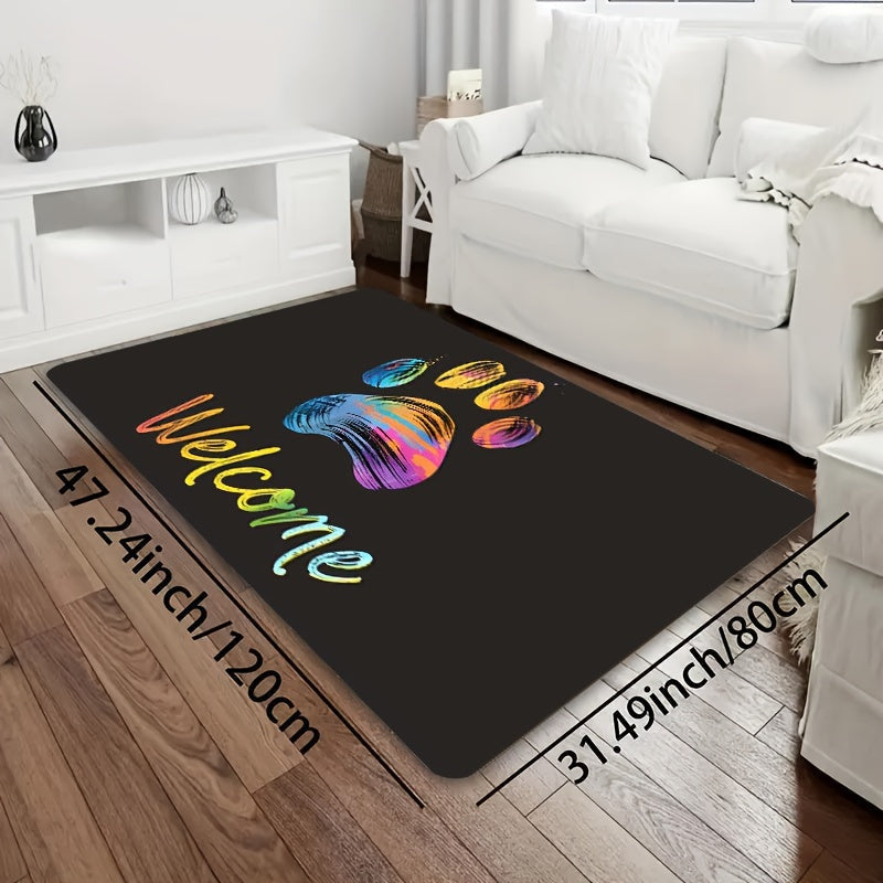 8mm qalinlikdagi katta tirnoq izlari bilan to'liq xona gilami. Bu ko'p qirrali gilam hammom, oshxona, mehmonxona, yotoqxona, ichki eshik, kirish joyi yoki uyning boshqa har qanday xonasida ishlatilishi mumkin. U mashinada yuviladi va bezak qo'shadi.