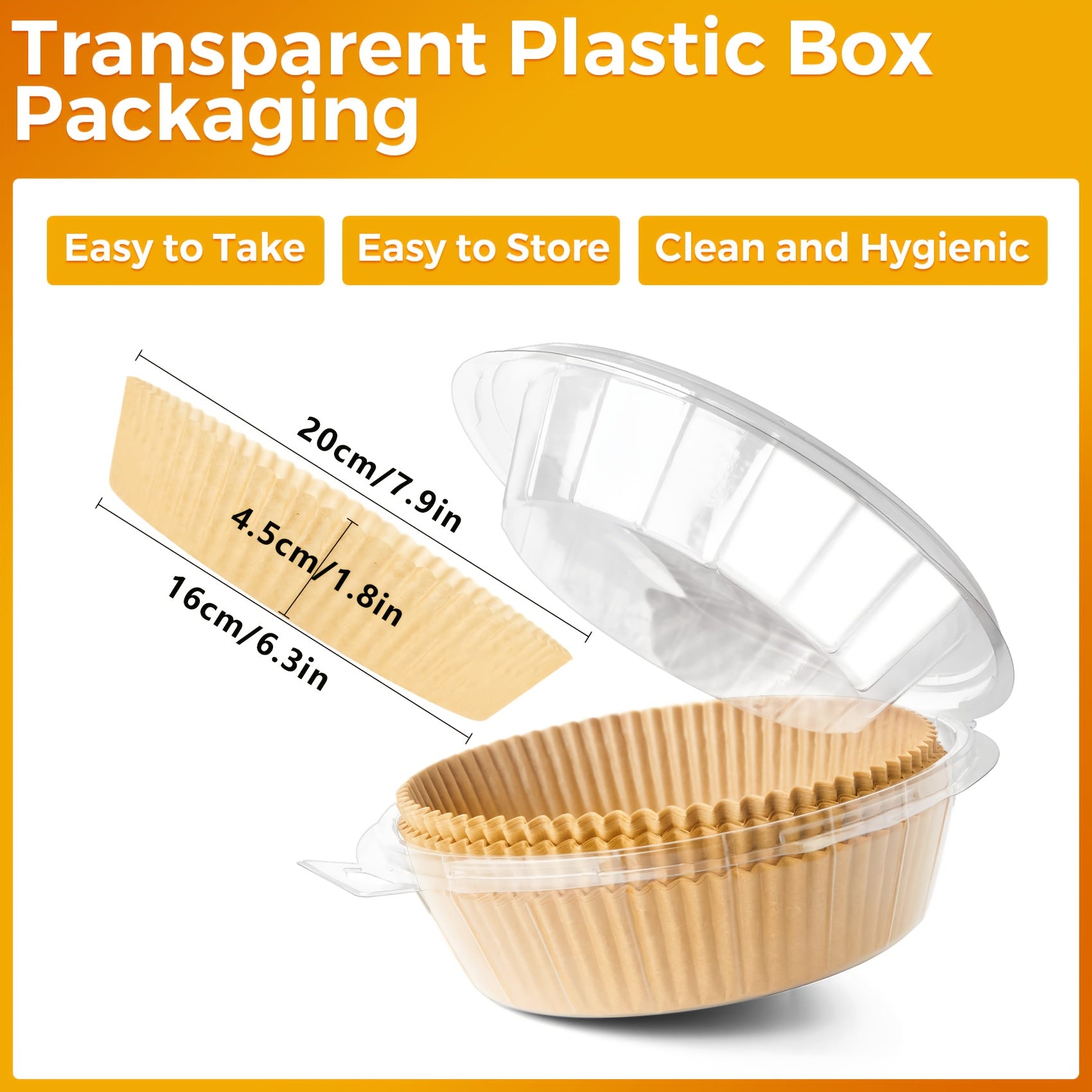 Disposable Air Fryer Liners 100pcs Water-resistant Parchment Paper for Air Fryer Outdoor Cooking Kitchen Accessories