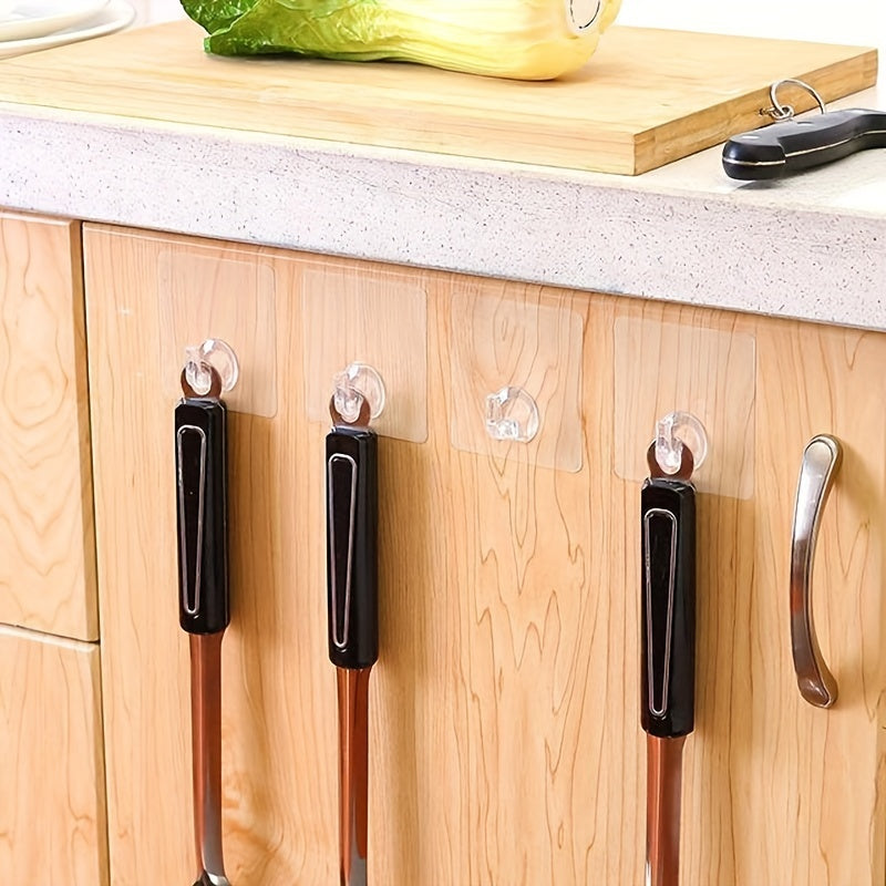 Ganchos de pared autoadhesivos resistentes, impermeables, sin taladro, con ventosa para cocina y baño