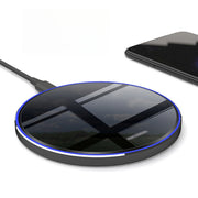 15W Fast Wireless Charger for iPhone and Galaxy Series Slim Design Bedside Office Compatible