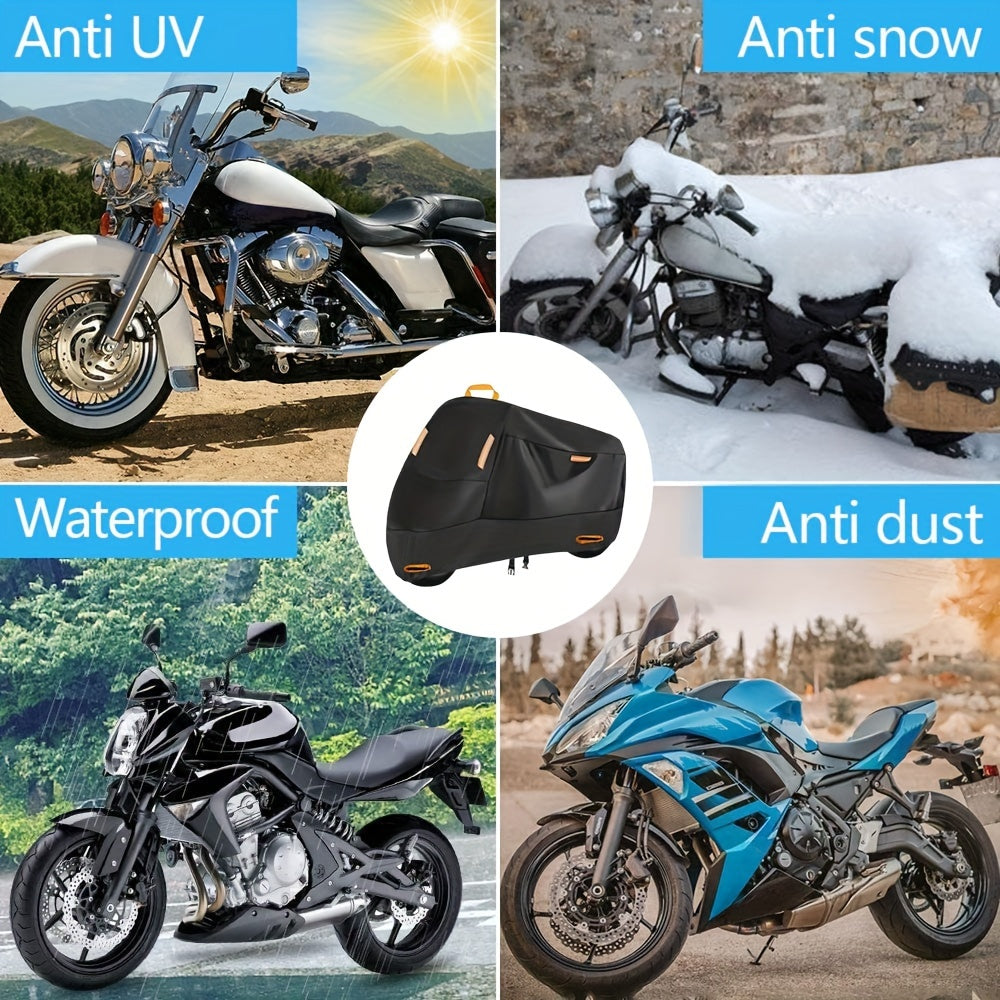 Universal Waterproof Motorcycle Cover All Seasons Durable Outdoor Sun Protection