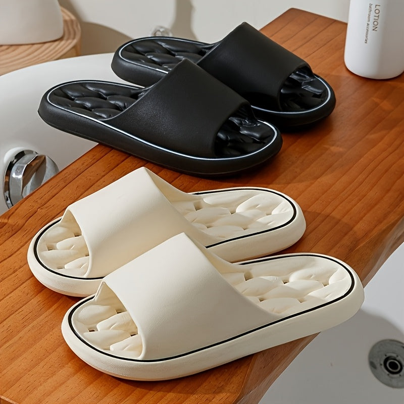 Мужские и женские домашние и уличные тапочки из мягкого хлопка с комфортным полым дизайном