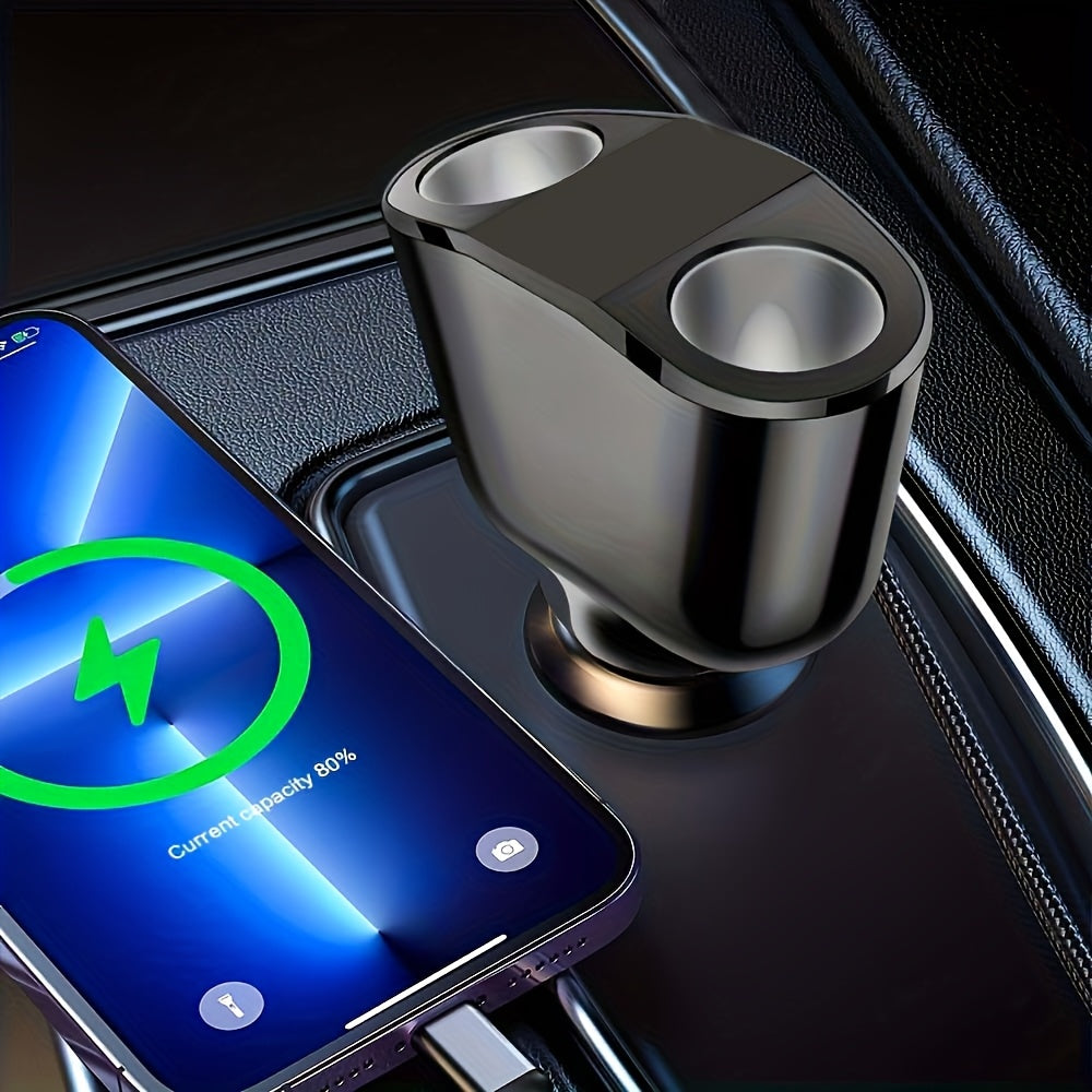Двойное портовое автомобильное зарядное устройство Быстрая зарядка USB Type-C Адаптер Универсальная совместимость