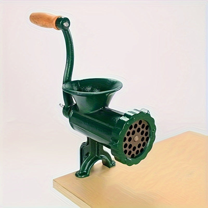 Vintage Cast Iron Meat Grinder and Sausage Stuffer 10L Hand Crank Kitchen Tool