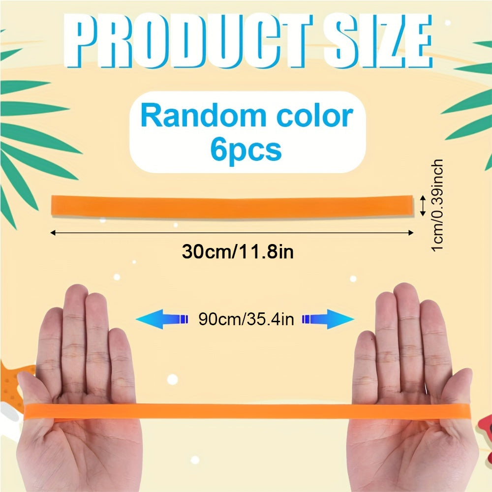 6 piezas de bandas de silicona para toallas para sillas de playa, piscina, crucero, bandas de clip a prueba de viento, coloridas y elásticas