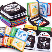 Baby Cloth Book for Toddlers 0-3 Years Black and White Cloth Educational Toy