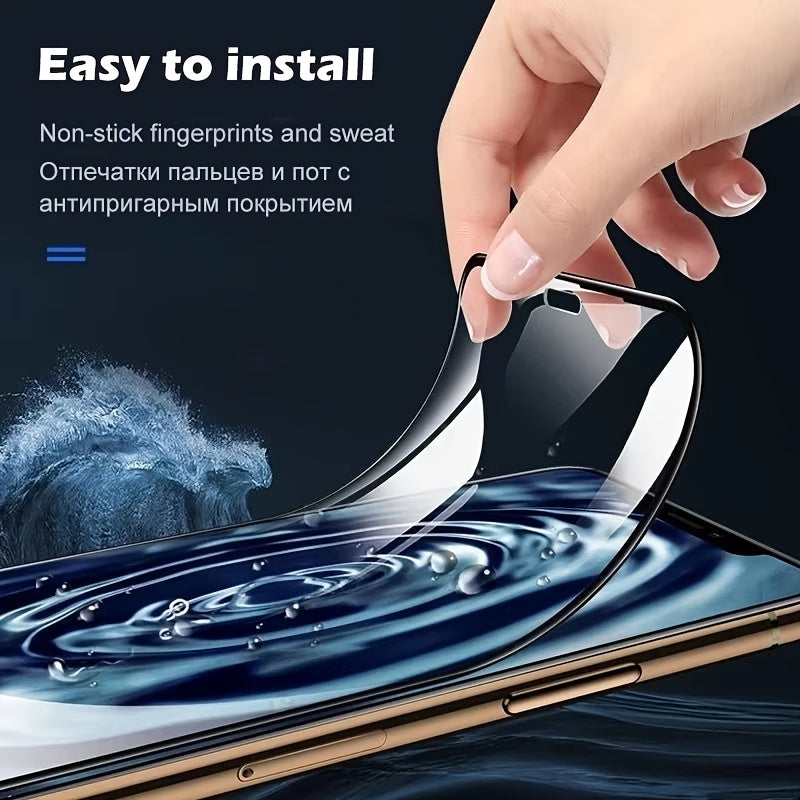 2 Pack Privacy Screen Protectors for iPhone 12 13 14 15 16 Pro Max Mini Plus Soft Ceramic Films