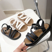 Girls' PVC Sandals All-Season Low Top Hook-and-Loop Closure Casual Shoes