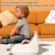 Kids Potty Training Seat Shiny Gold Plastic for Boys and Girls