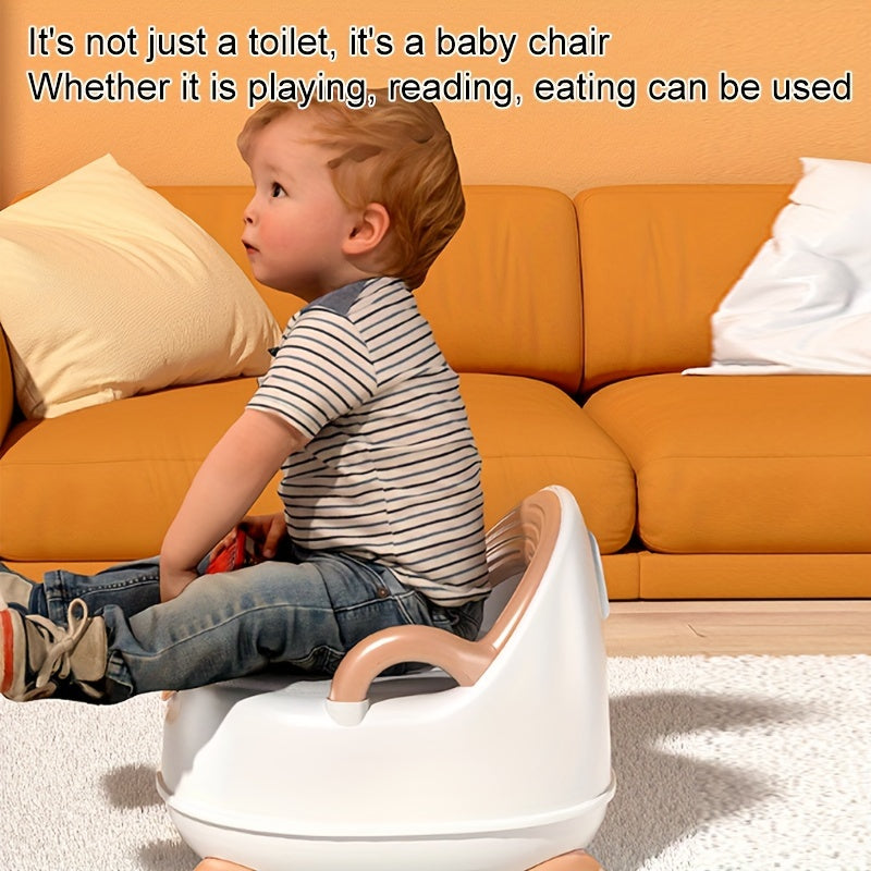 Kids Potty Training Seat Shiny Gold Plastic for Boys and Girls