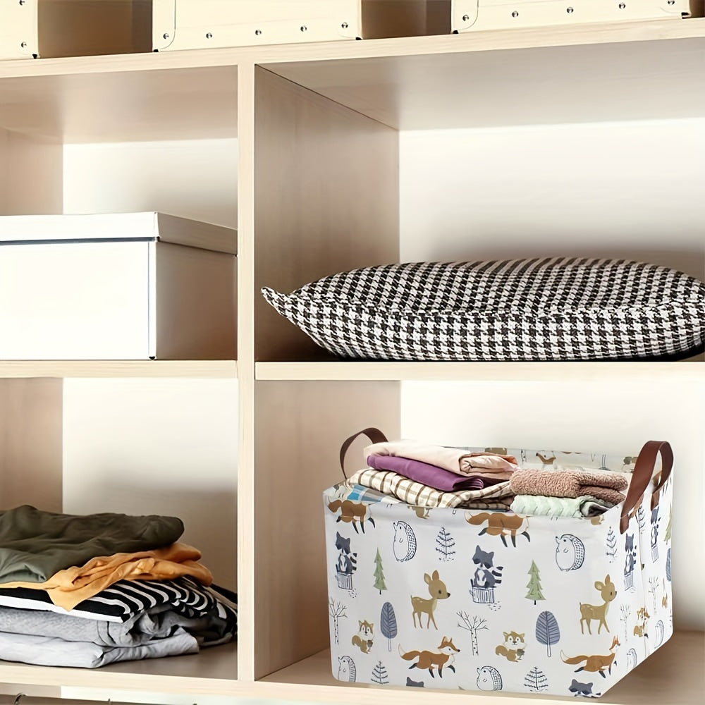 cesta de almacenamiento plegable rectangular para libros, lavandería y uso como regalo