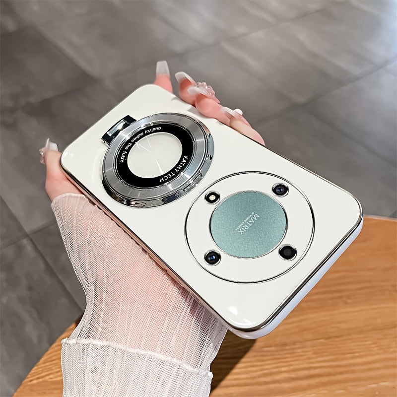 Universal TPU Phone Case for Honor Magic Series Anti-Shock Wireless Charging Stand Magnetic Closure