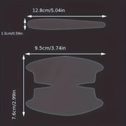 8pcs Película protectora para manijas de puertas de coche transparente de PVC resistente a arañazos e impermeable