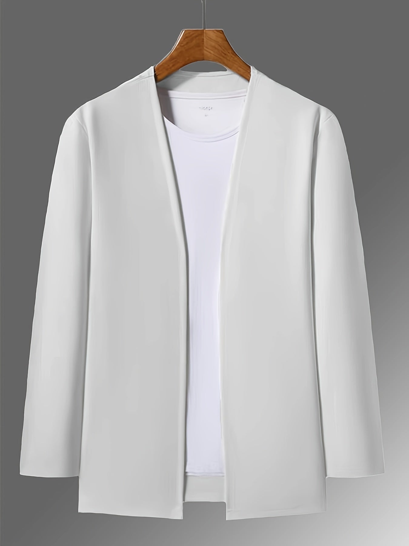 Men's Slim Fit Knitted Cardigan Long Sleeve Solid Casual Fall Polyester