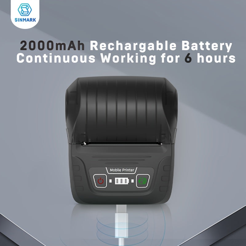 Etiquetadora térmica portátil para pequeñas empresas y uso doméstico 30-50mm de ancho