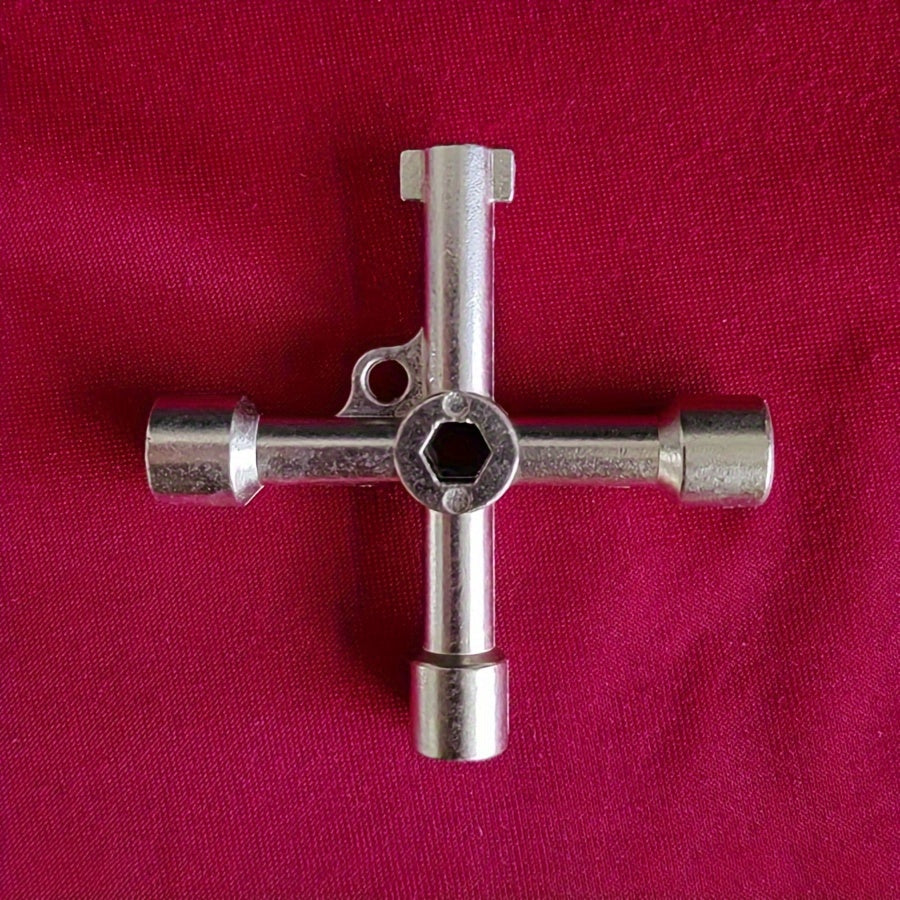 Ko‘p funksiyali Zink alloydan tayyorlangan X-kalit, suv o'tkazmaydigan uchburchak kalit, kran uchun