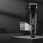 Cordless Hair Clipper Professional Zero Gap Engraving Trimmer Rechargeable Lithium Battery