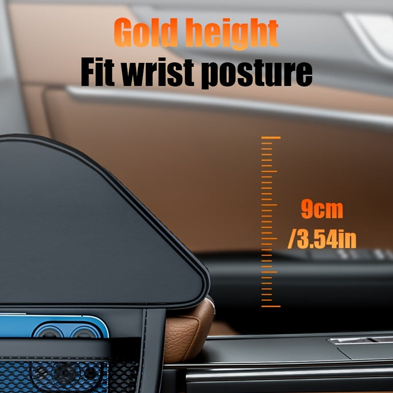 Подлокотник для автомобиля с памятью из пеноматериала, регулируемый, из искусственной кожи