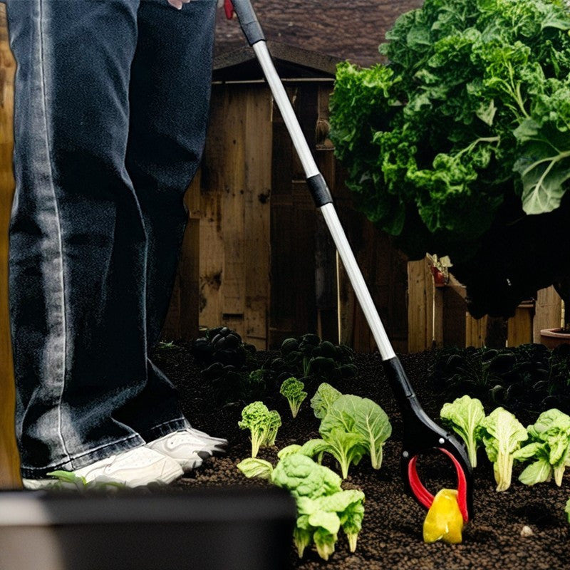 Telescopic Garbage Clamp Aluminum Alloy Extendable Waste Picker Long Handle Garden Tool